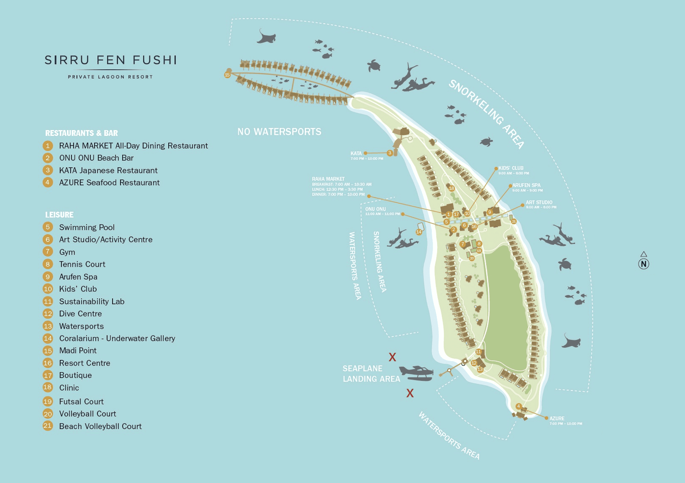 Sirru Fen Fushi Private Lagoon Resort - Map