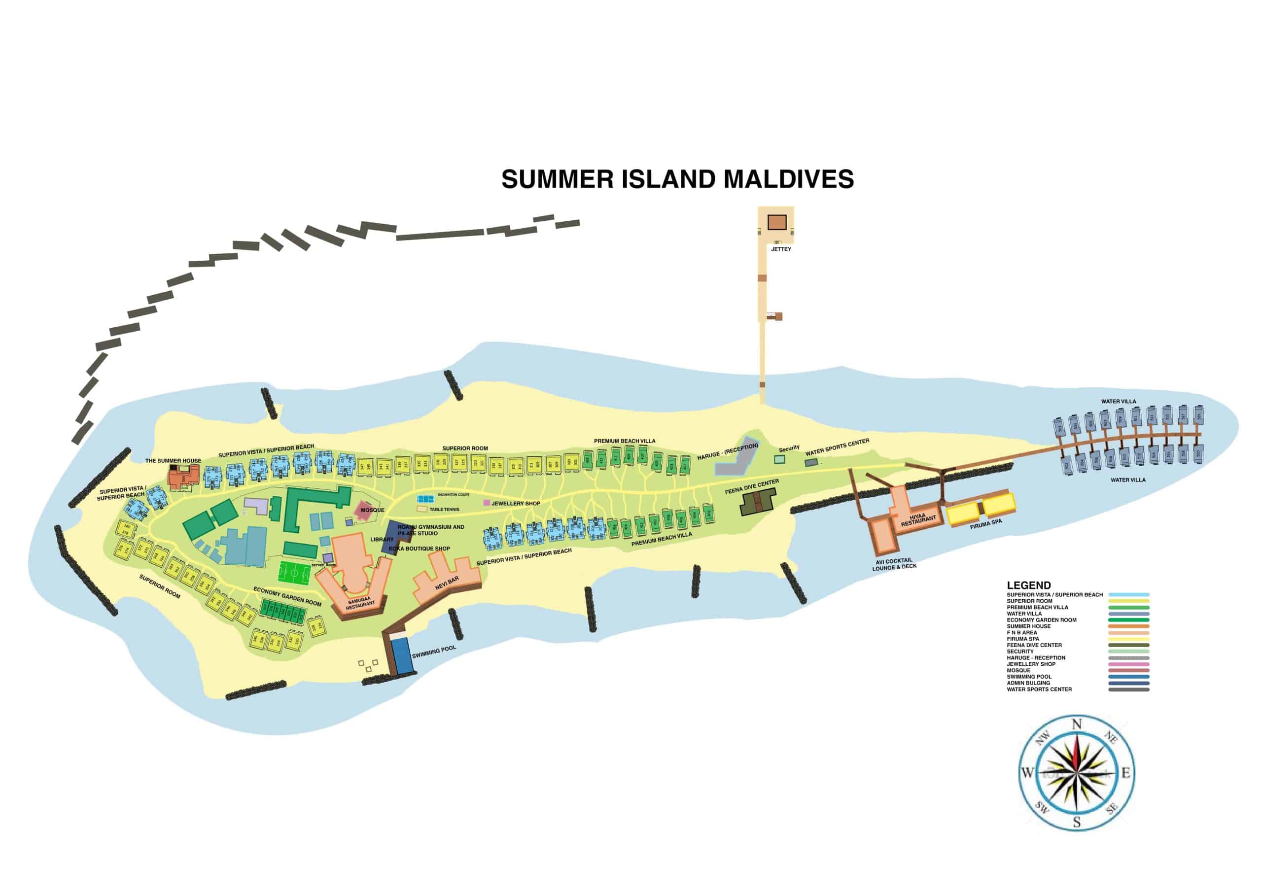 Summer Island Maldives - Map