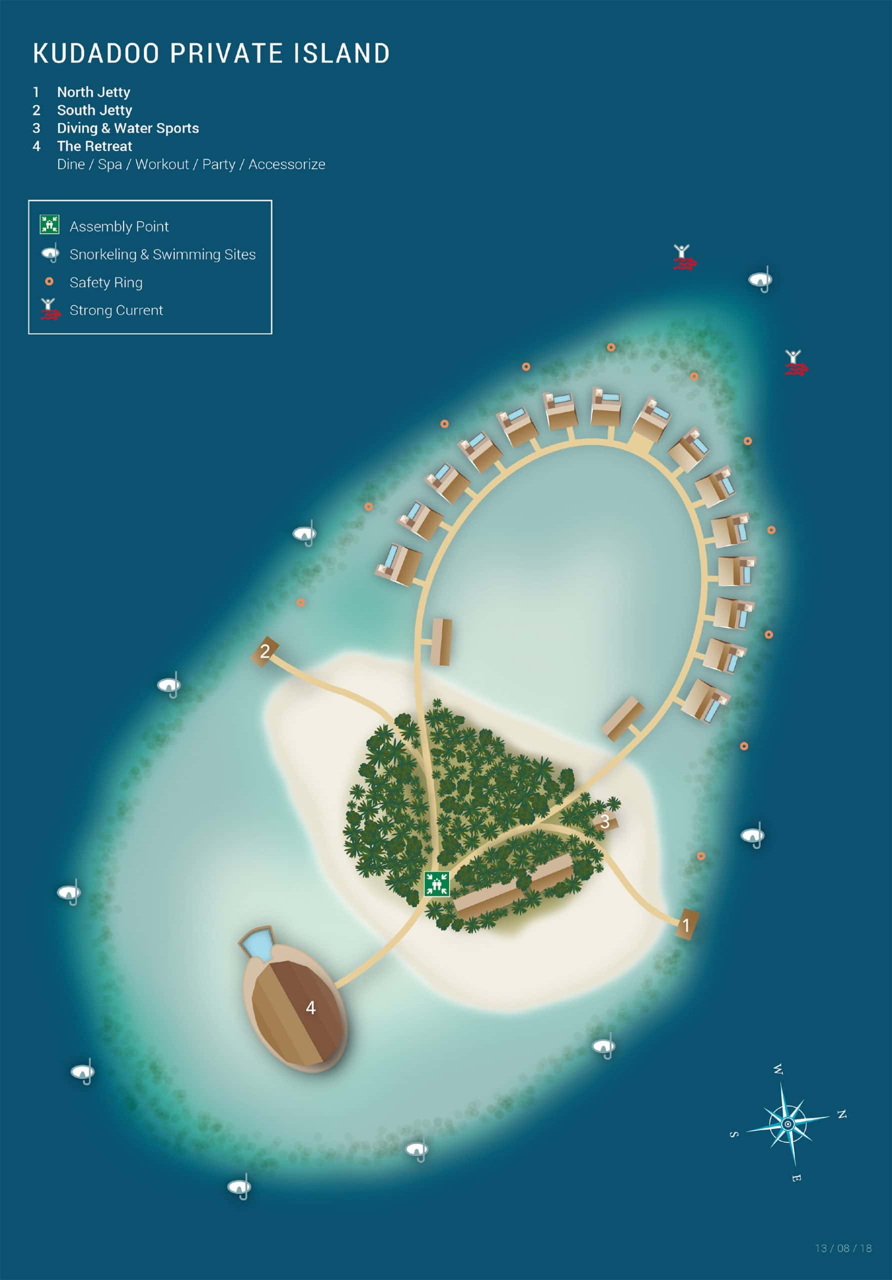 Kudadoo Maldives Private island - map