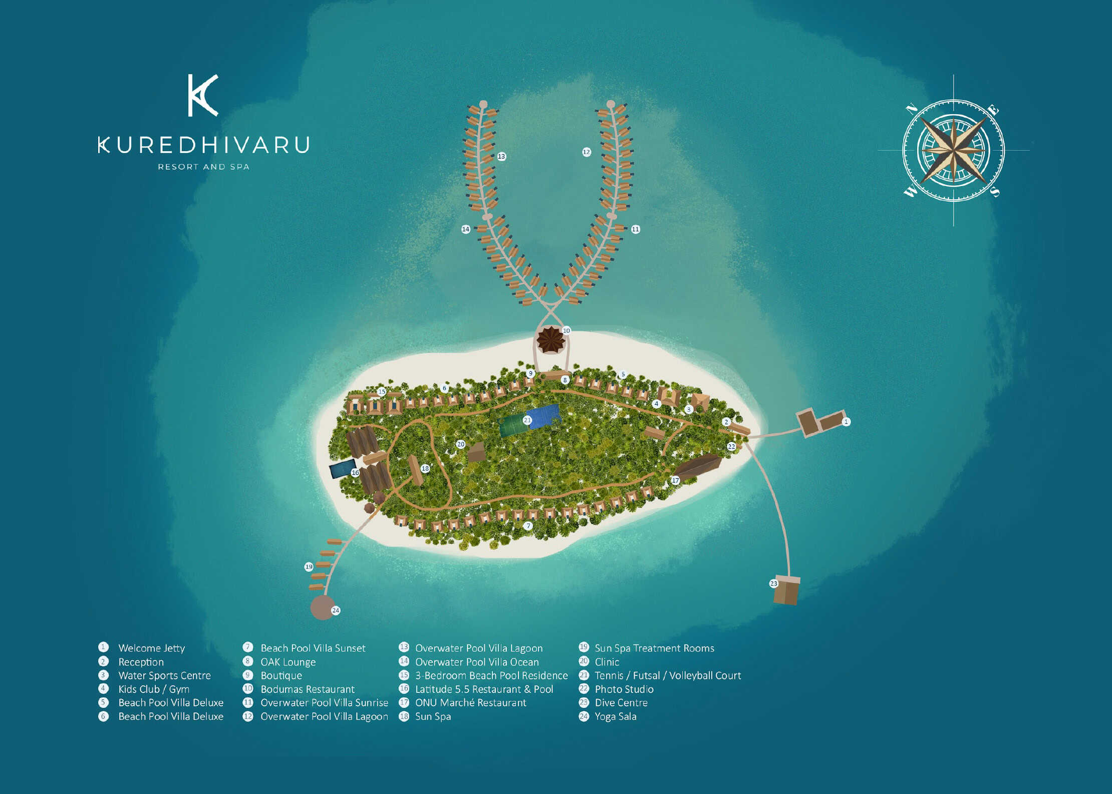 Kuredhivaru Resort and Spa - map