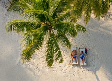 Uninhabited island picnic