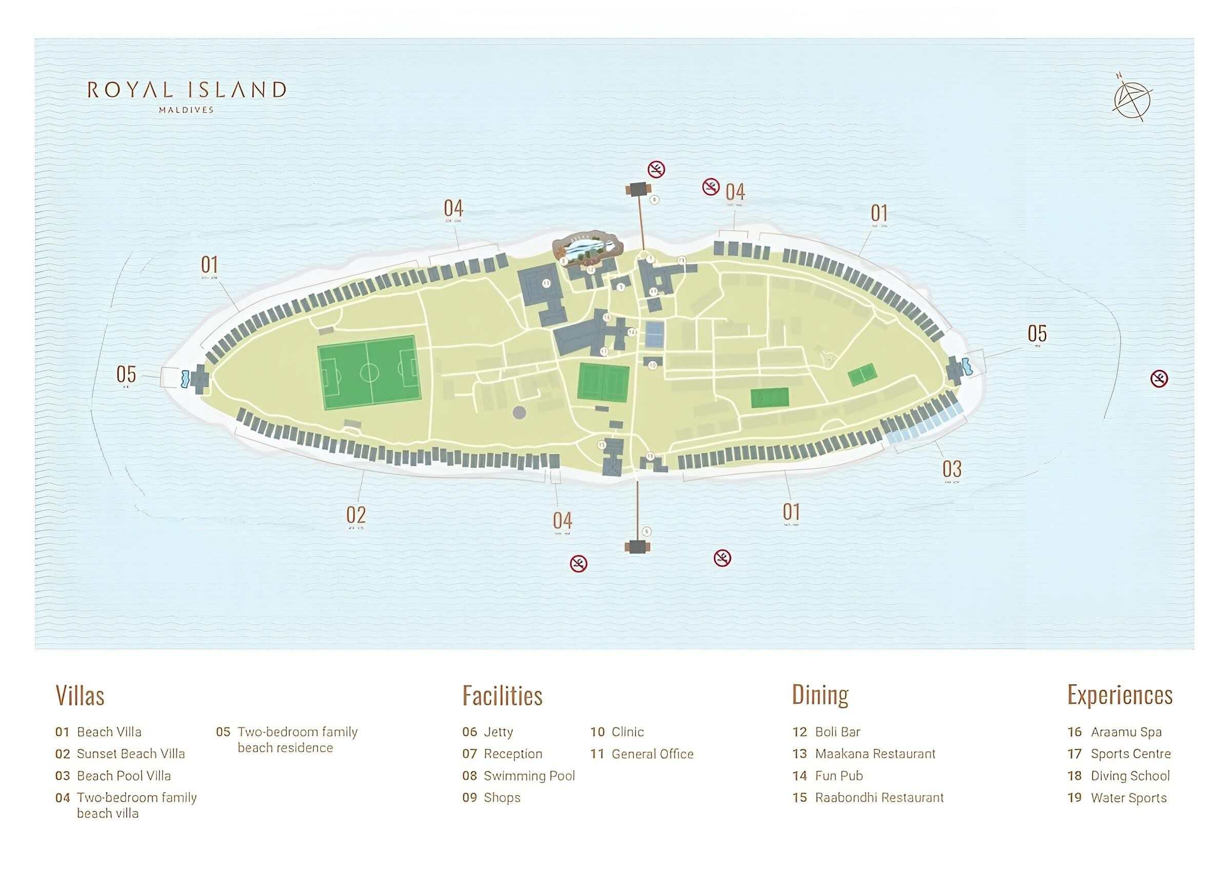 Royal Island Maldives - Map