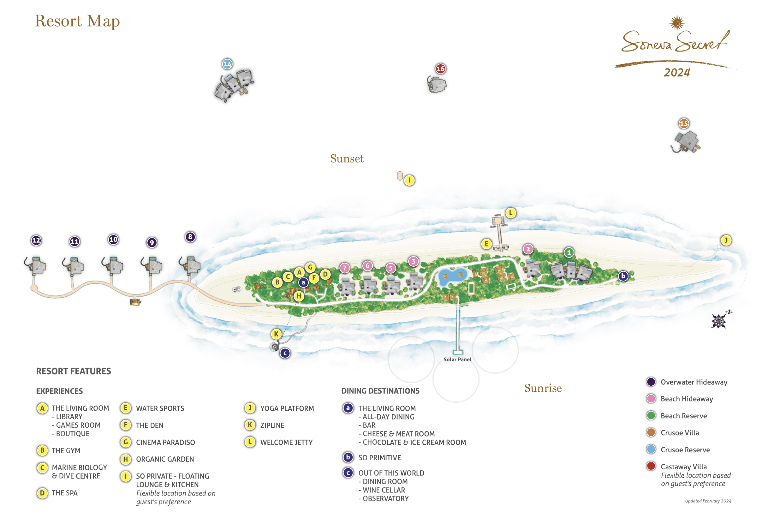 Soneva Secret - Map