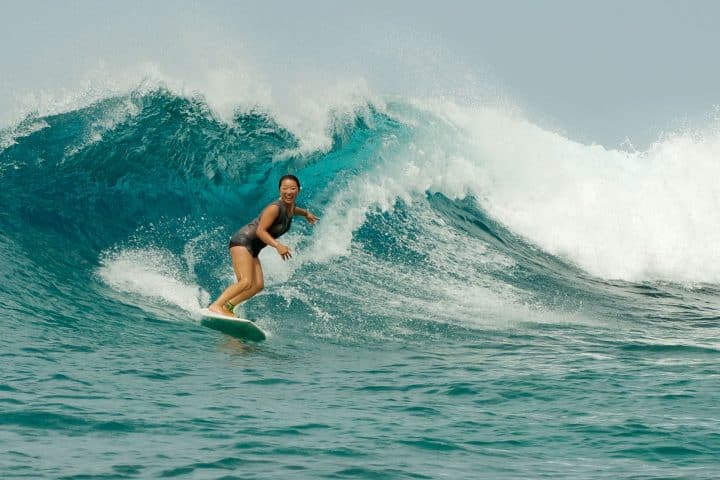 Surfing With Tropicsurf at Six Senses Laamu