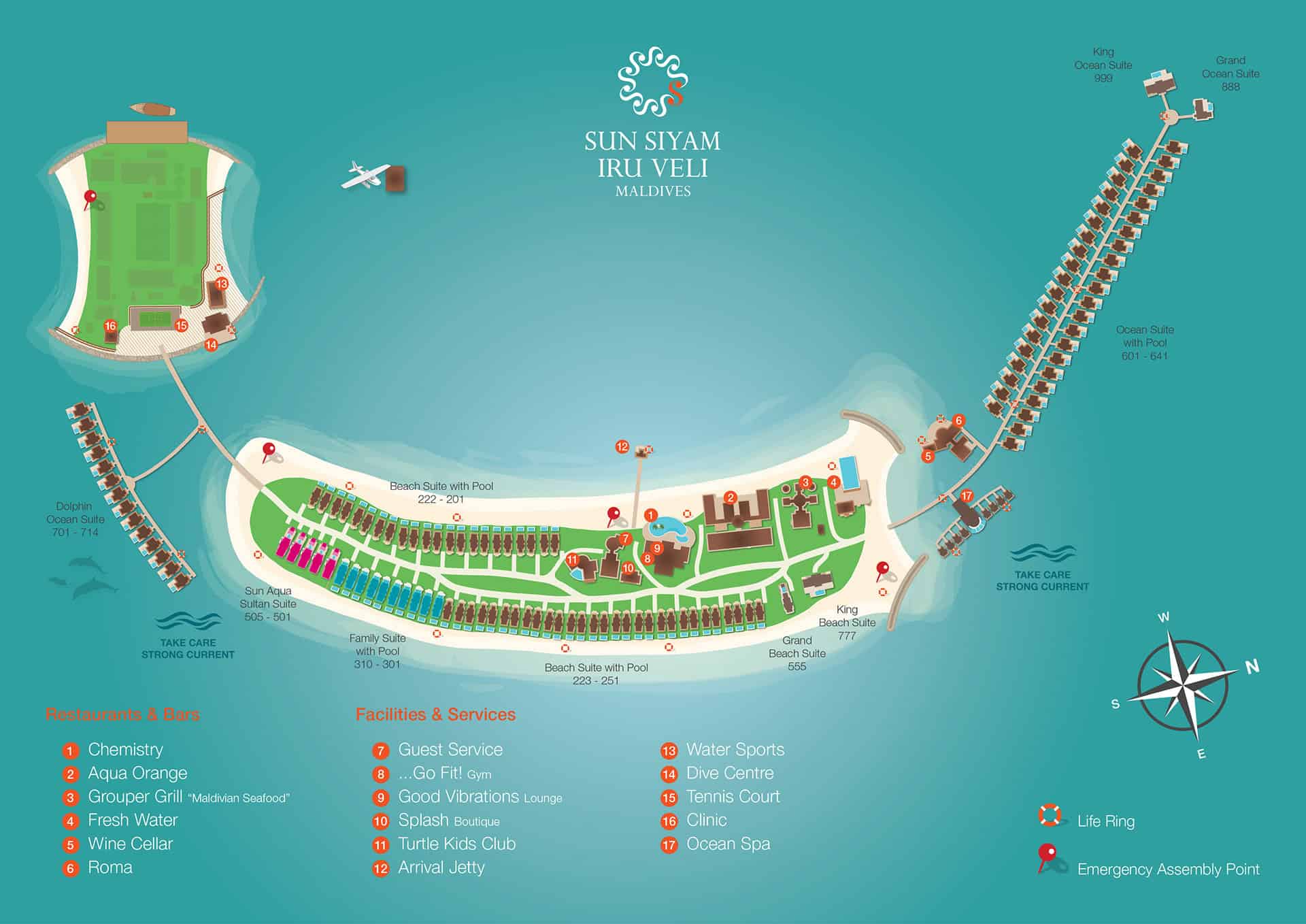Sun Siyam Iru Veli Maldives - Map