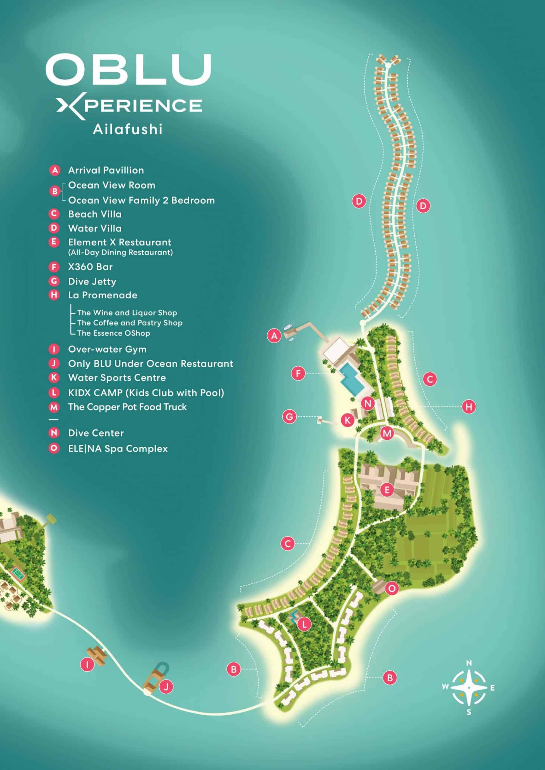 OBLU-Xperience-Ailafushi-Map