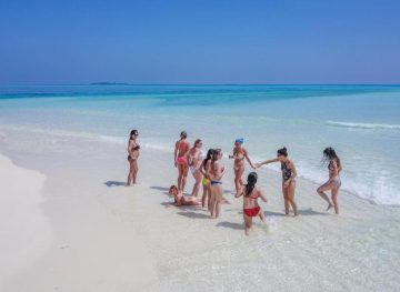 On the beach