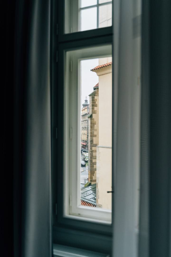 Restored traditional window in a listed building with conservation area compliance.