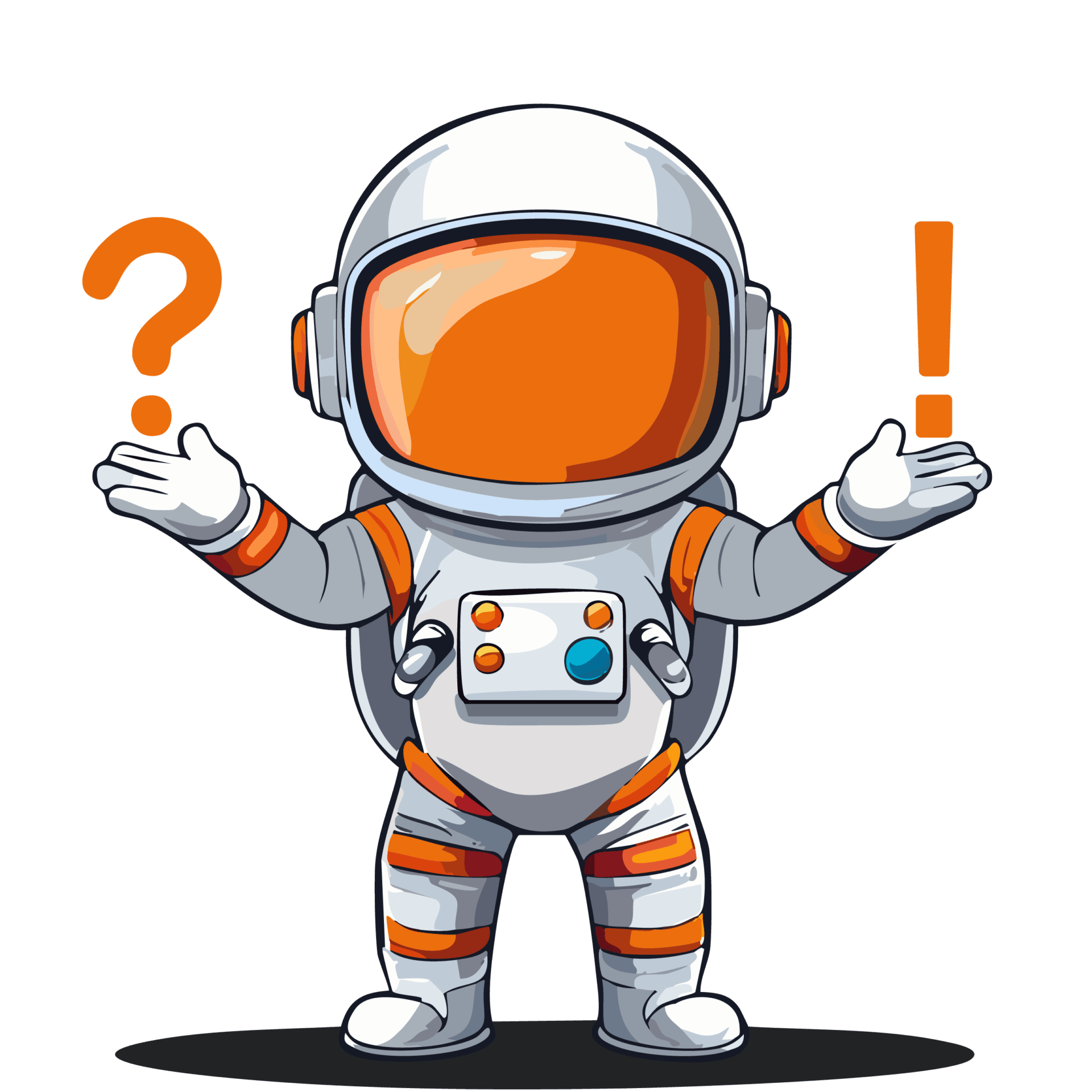 Astronaut verwirrt