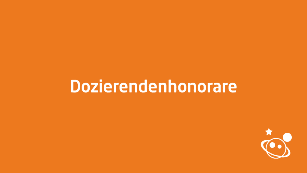 Dozierendenhonorare 01