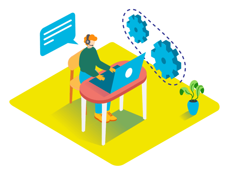 IT Support Isometric