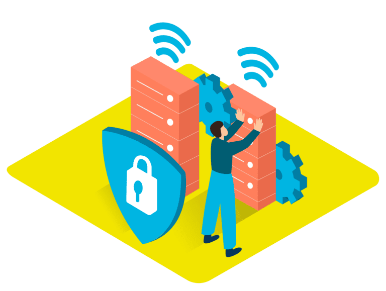 Online protection Isometric