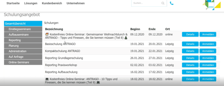 ANTRAGO: Emojis im Seminarportal