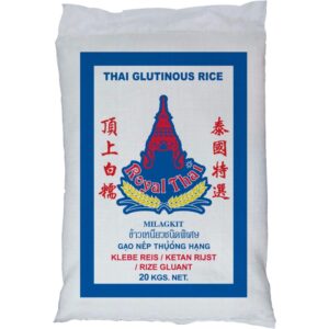 Asiatischer Klebreis 20kg für asiatische Gerichte online kaufen.