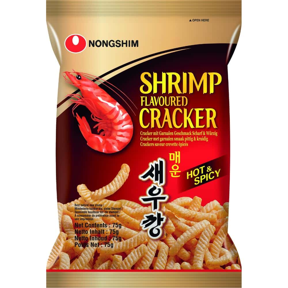 NONGSHIM Garnelencracker scharf, asiatischer Snack, 75g, online kaufen.