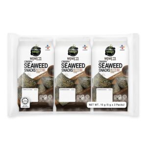 Asiatische Lebensmittel Online-Shop, BIBIGO Algen-Snack 3x5g, knusprige Meeresalgen.