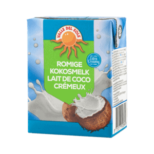 Kokosmilch in Kartonverpackung, asiatischer Lebensmittel Online-Shop.