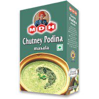 Asiatischer Lebensmittel Online-Shop. MDH Chutney Poodina Masala in Verpackung.