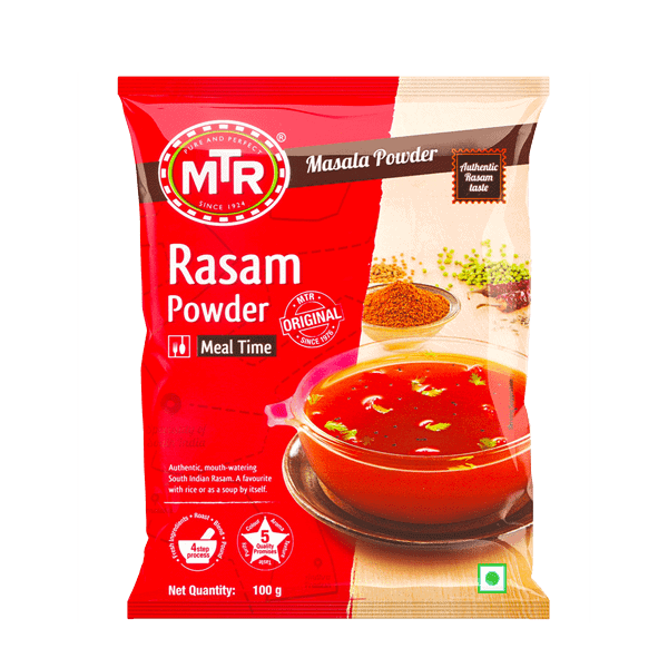 Asiatischer Rasam Pulver für authentische indische Suppen, 100g, asiatischer Lebensmittel Online-Sh.