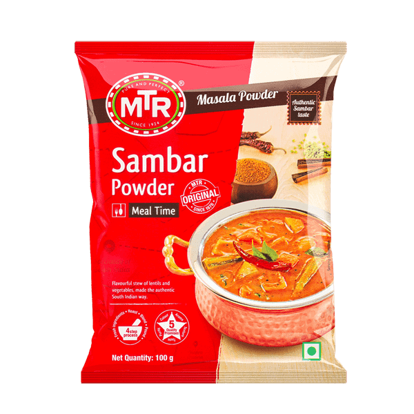 Asiatischer Lebensmittelladen - Sambar Pulver, 100g, authentischer Geschmack, indisches Gewürz.