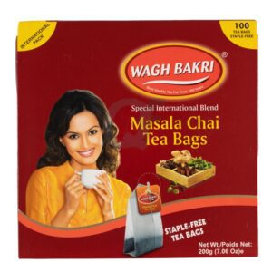 Asiatische Masala Chai Tee Beutel, Staple-Free, 200g, Wagh Bakri.
