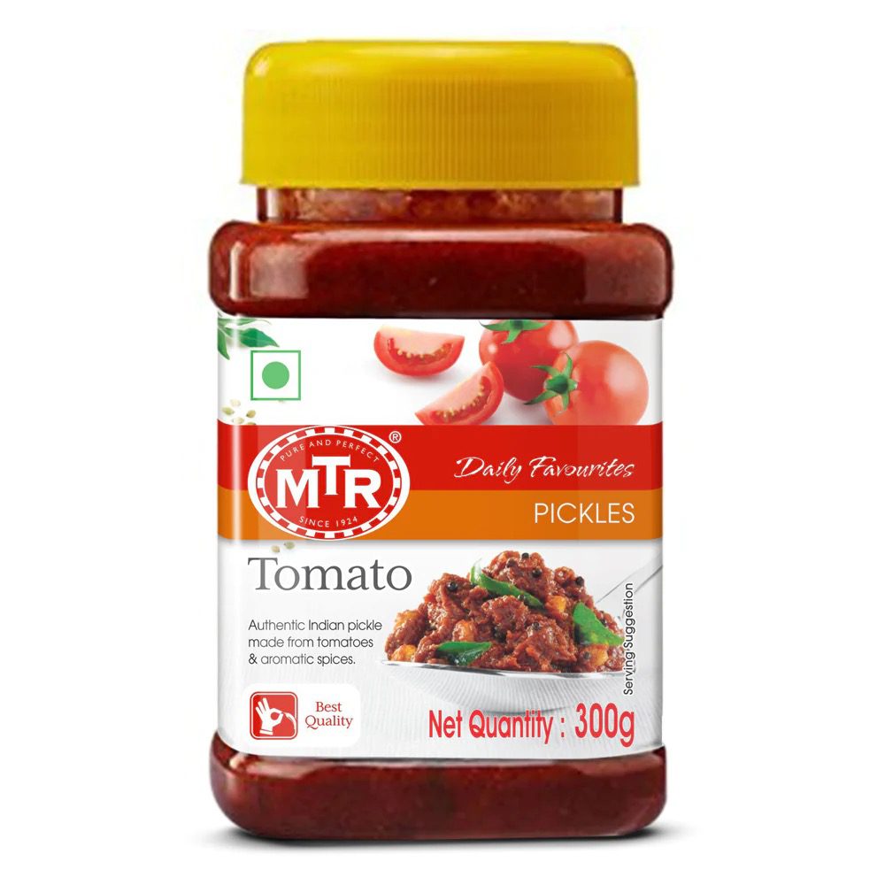 Asiatischer Tomaten Pickle im 300g Glas, authentisch und aromatisch.