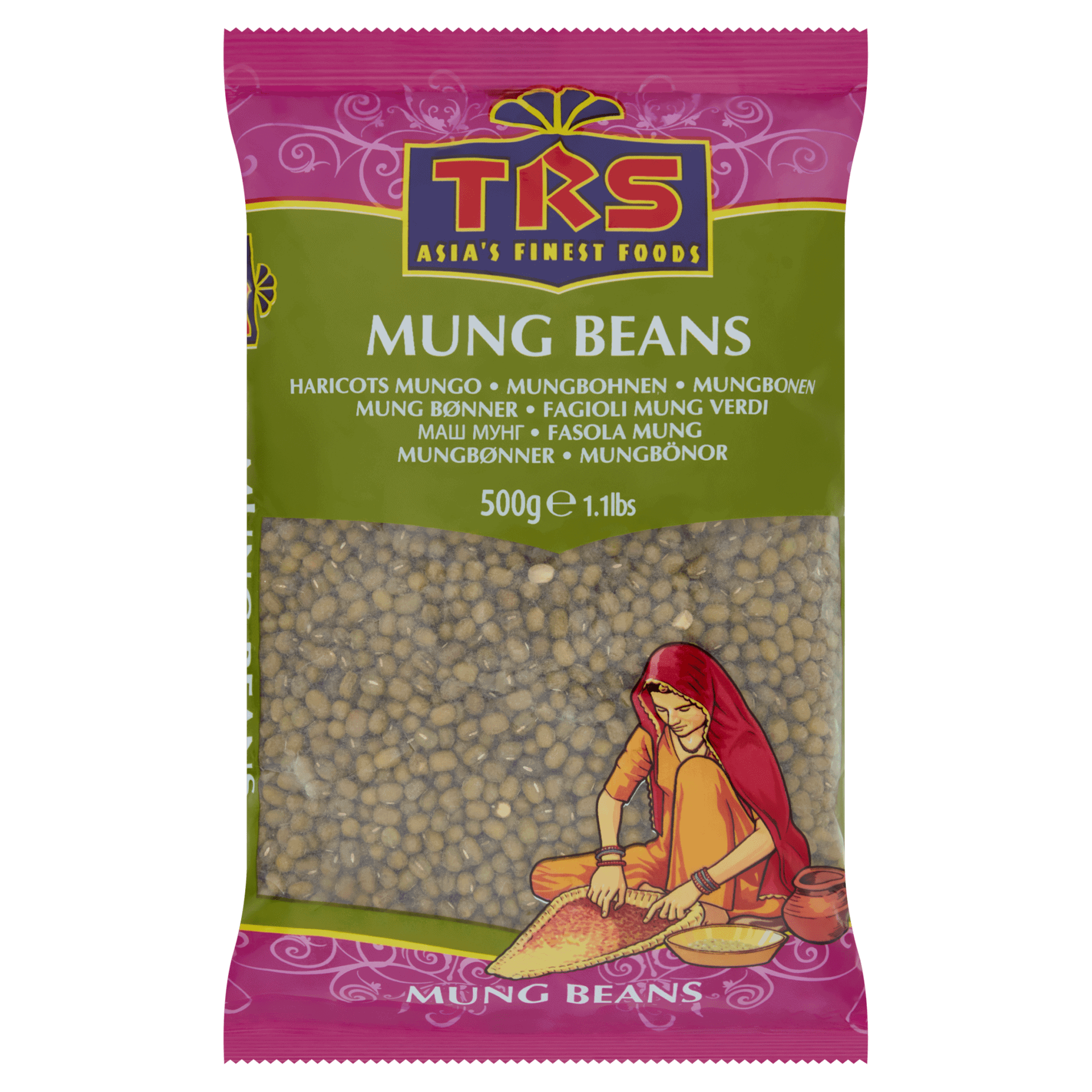 Mungobohnen im 500g Beutel, asiatischer Lebensmittel Online-Shop.
