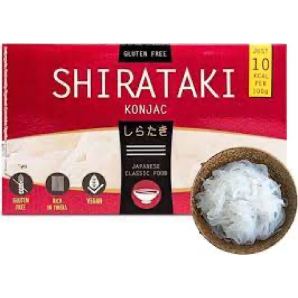 Asiatischer Shirataki-Konjak-Nudeln, glutenfrei, vegan, kalorienarm.