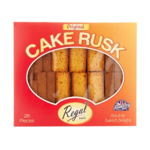 Asiatischer Lebensmittel Online-Shop Kuchenzwieback im Regal.