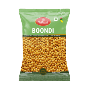 Asiatischer Lebensmittelladen - Boondi 200g, indischer Snack, knusprig, würzig, 220g Packung.