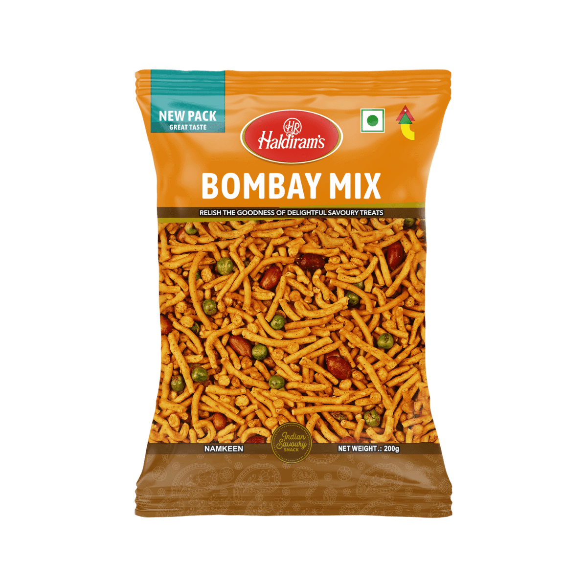 Asiatischer Bombay Mix Snack, 200g, würzig, knusprig, asiatische Spezialität.