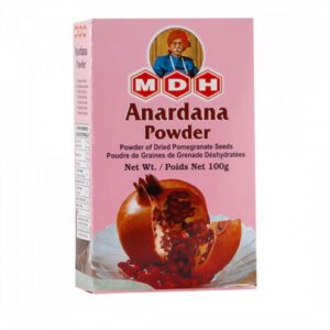 Asiatische Lebensmittel Online-Shop, Anardana Pulver in Verpackung, 100g.