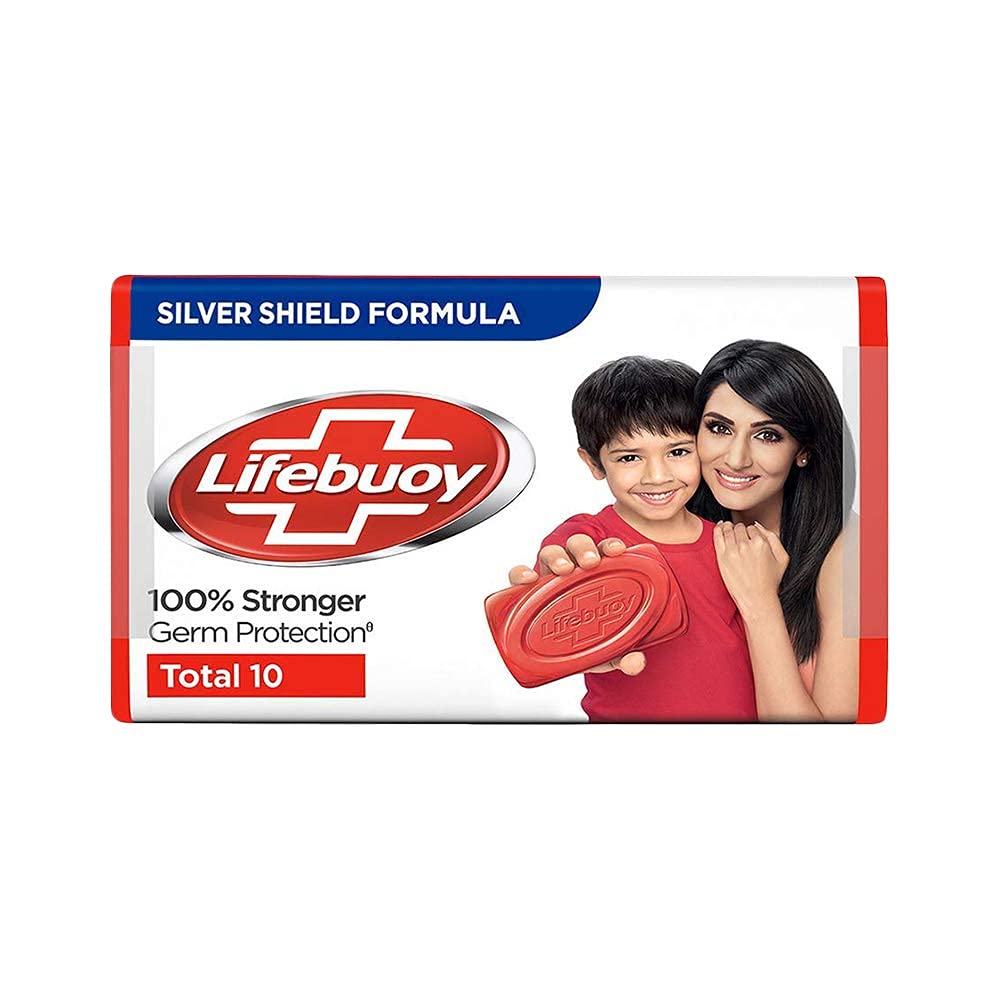 Asiatische Lebensmittel Online-Shop, Lifebuoy Seife mit Frau und Kind.