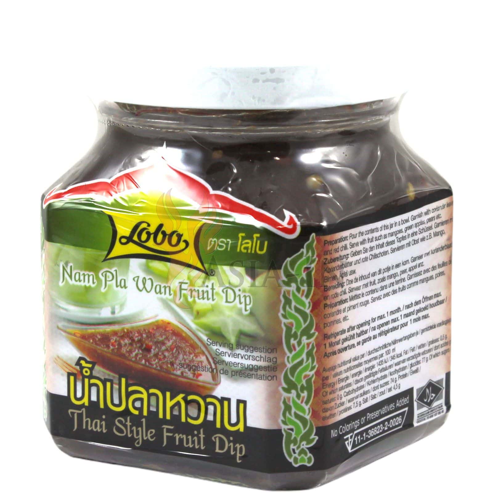 LOBO Fruchtdip 260ml, asiatischer Frucht-Dip, Thai Style, asiatische Lebensmittel Online-Shop.