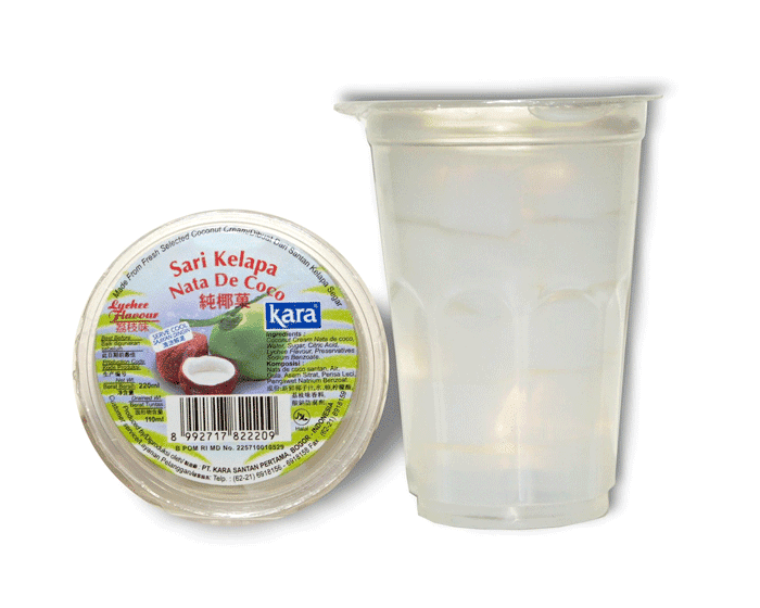 KARA Nata De Coco in Plastikbecher, asiatischer Lebensmittel Online-Shop.