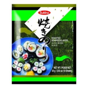 Asiatische Lebensmittel Online-Shop, Sukina gerösteter Seetang 25g, Sushi-Zutaten, Meeresalgen.