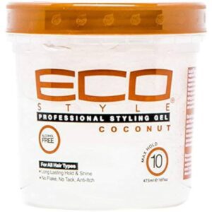 ECO Styler Kokosnuss Haarstyling Gel, professionelles Stylingprodukt für alle Haartypen.
