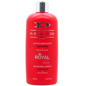 Asiatische Lebensmittel Online-Shop. Lichtende Lotion in roter Flasche.