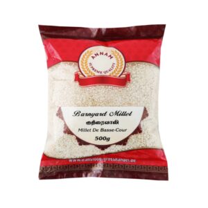 Asiatischer Lebensmittelladen - 500g Barnyard Millet in Packung.