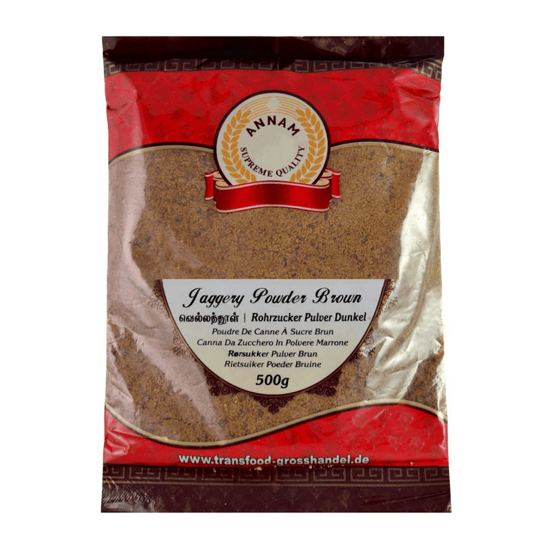 Asiatische Lebensmittel Online-Shop, Annam Rohrzucker Braun Pulver 500g.