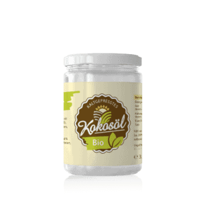 Asiatischer Bio Kokosöl 400ml, kaltgepresst, für Kochen und Hautpflege.