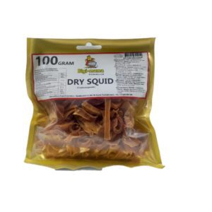 Getrockneter Tintenfisch im asiatischen Lebensmittel Online-Shop.