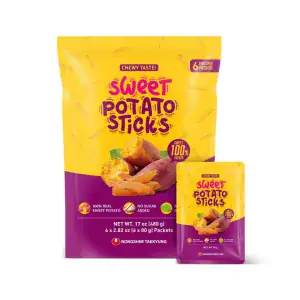 Asiatischer Süßkartoffel Snack im Online-Shop, 80g Packung, knusprig und süß.