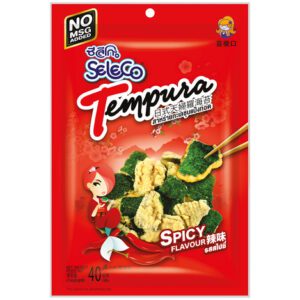 Asiatischer Lebensmittel Online-Shop: Tempura Nori Spicy 40g, scharfer Geschmack, knusprig, für asiä.