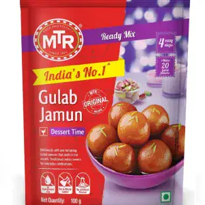 Asiatische Lebensmittel Online-Shop, Gulab Jamun Mix in Verpackung, 100g.