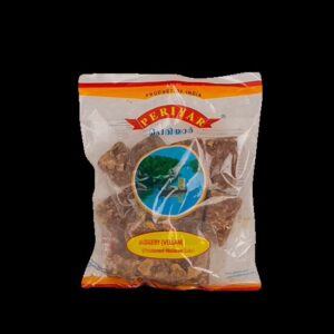 Asiatische Lebensmittel Online-Shop, PERIYAR Jaggery 500g in Verpackung.