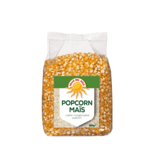 Asiatischer Lebensmittel Online-Shop, Popcorn in Verpackung.