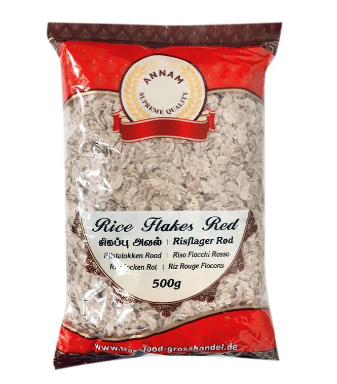 Asiatische Lebensmittel Online-Shop, Rote Reisflocken 500g, asiatischer Lebensmittelladen.