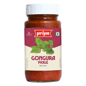 Asiatischer Gongura Pickle im Glas, asiatische Lebensmittel Online-Shop.