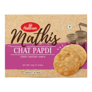 Asiatischer Lebensmittelladen - Haldiram's Chat Papdi 130g, knuspriger Snack aus Indien.